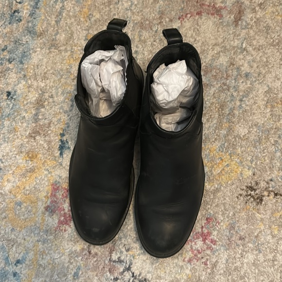 Womens Vagabond Amina Elastic Leather Festival Casual Chelsea boots in black - Picture 3 of 6